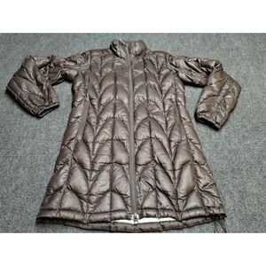 Outoor Research Down Feather Long Quilted Puffer Parka‎ Women Small Brown Jacket